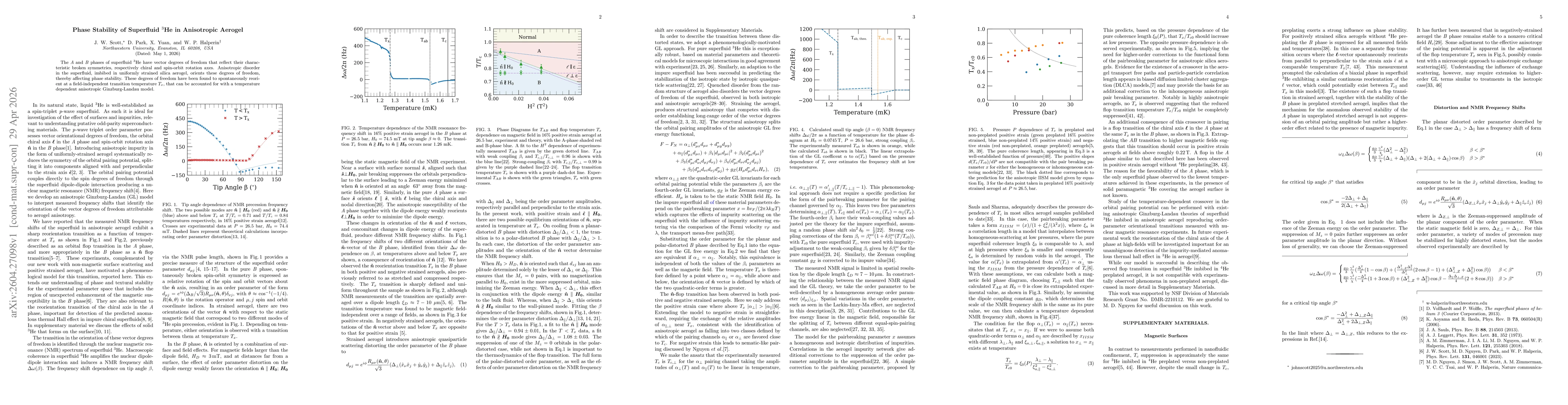 Thumbnail for Phase Stability of Superfluid $^{3}\mathrm{He}$ in Anisotropic Aerogel
