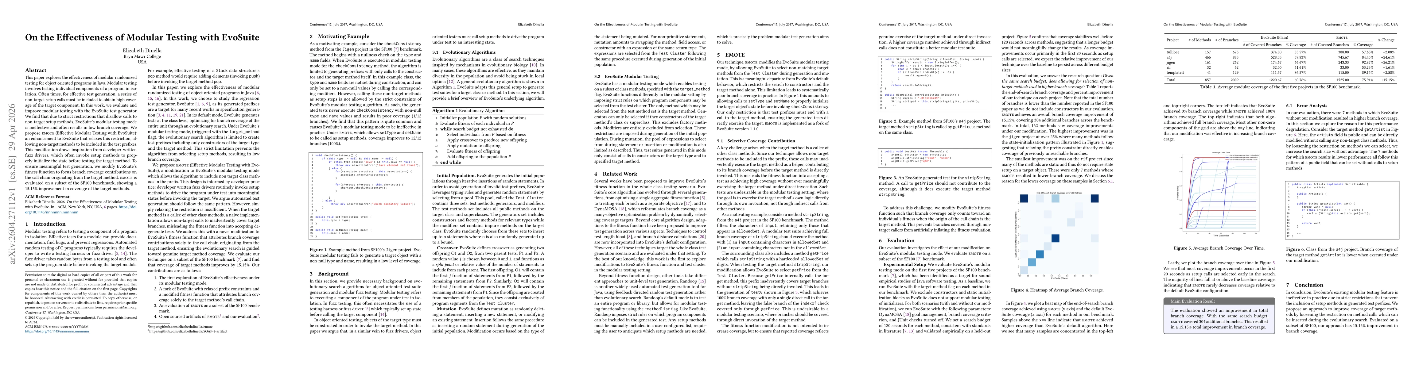 Thumbnail for On the Effectiveness of Modular Testing with EvoSuite