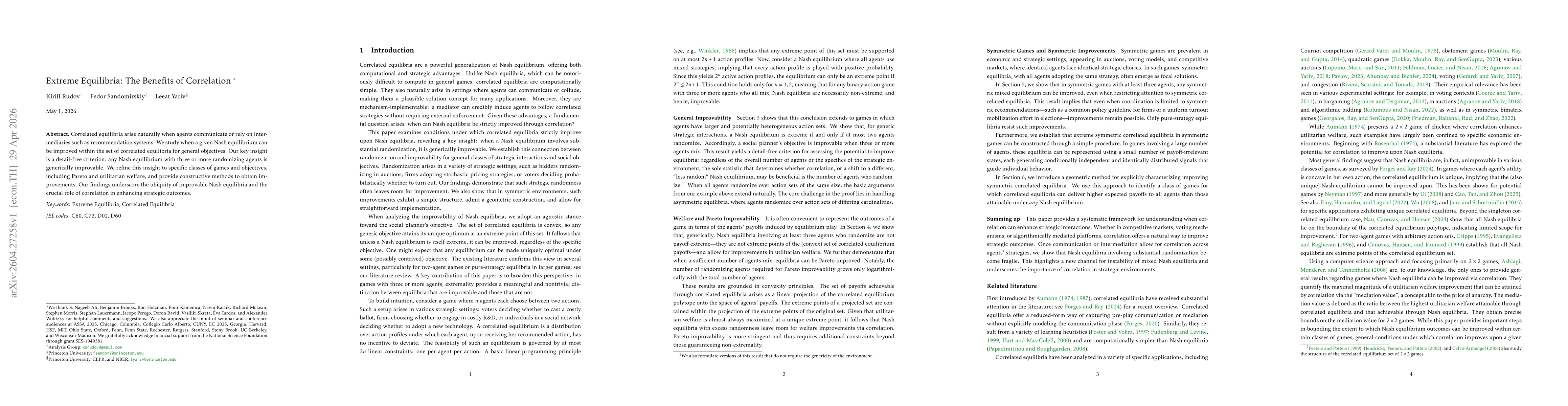 Thumbnail for Extreme Equilibria: The Benefits of Correlation