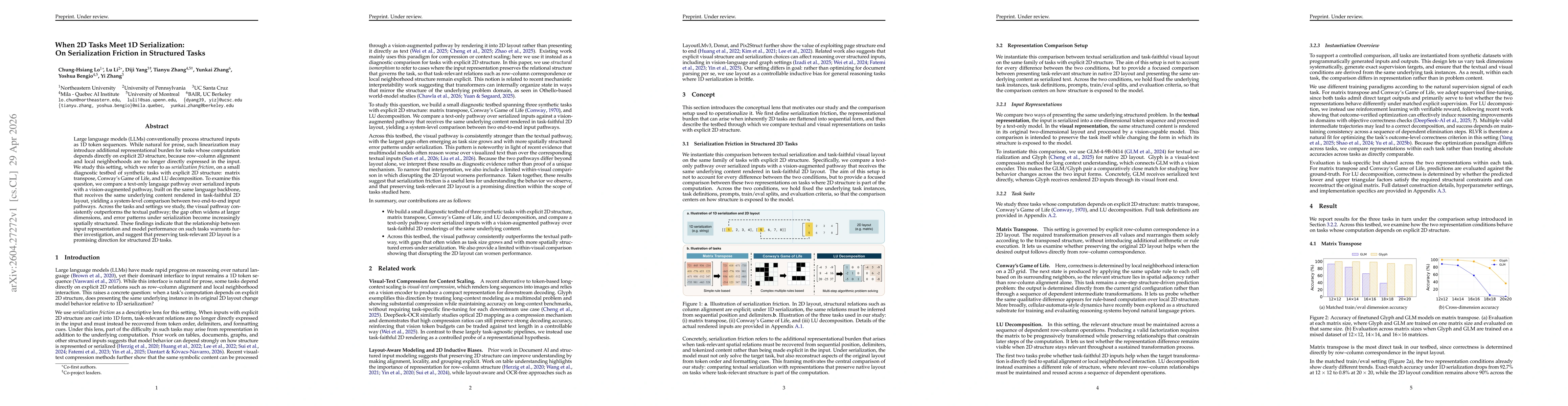 Thumbnail for When 2D Tasks Meet 1D Serialization: On Serialization Friction in Structured Tasks