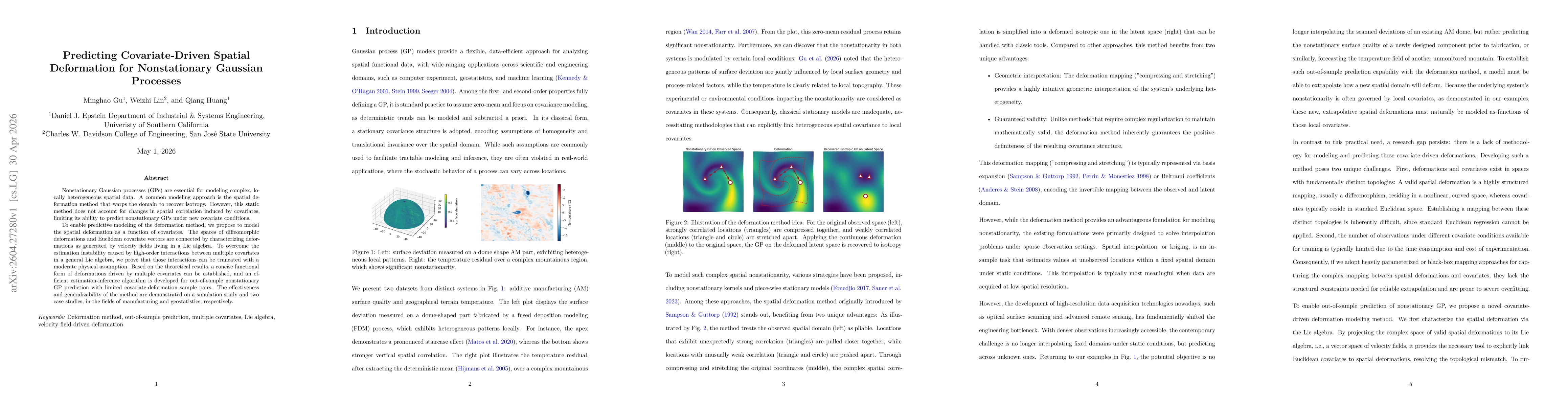 Thumbnail for Predicting Covariate-Driven Spatial Deformation for Nonstationary Gaussian Processes