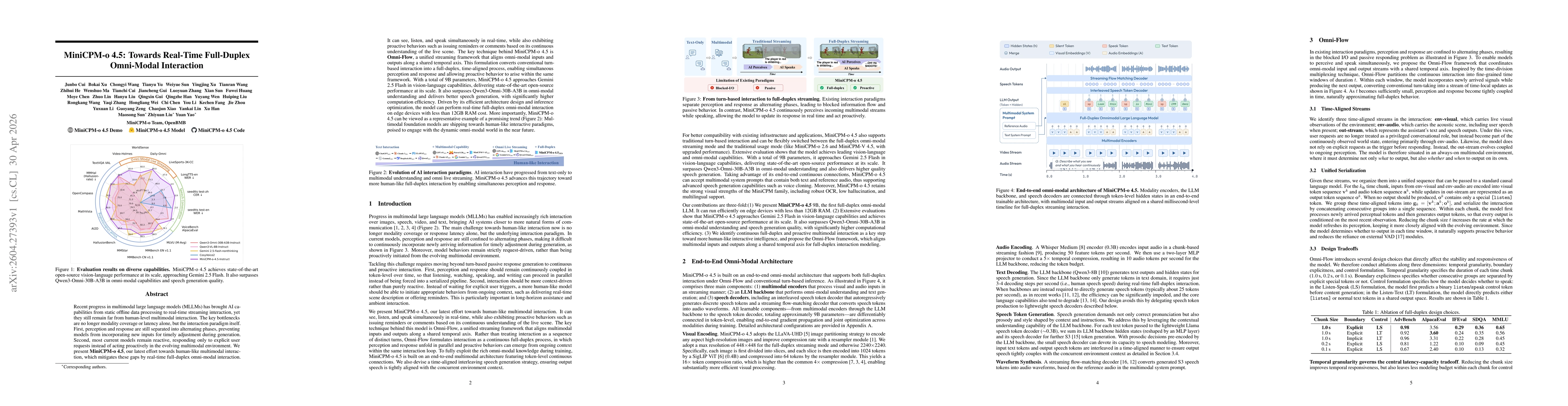Thumbnail for MiniCPM-o 4.5: Towards Real-Time Full-Duplex Omni-Modal Interaction