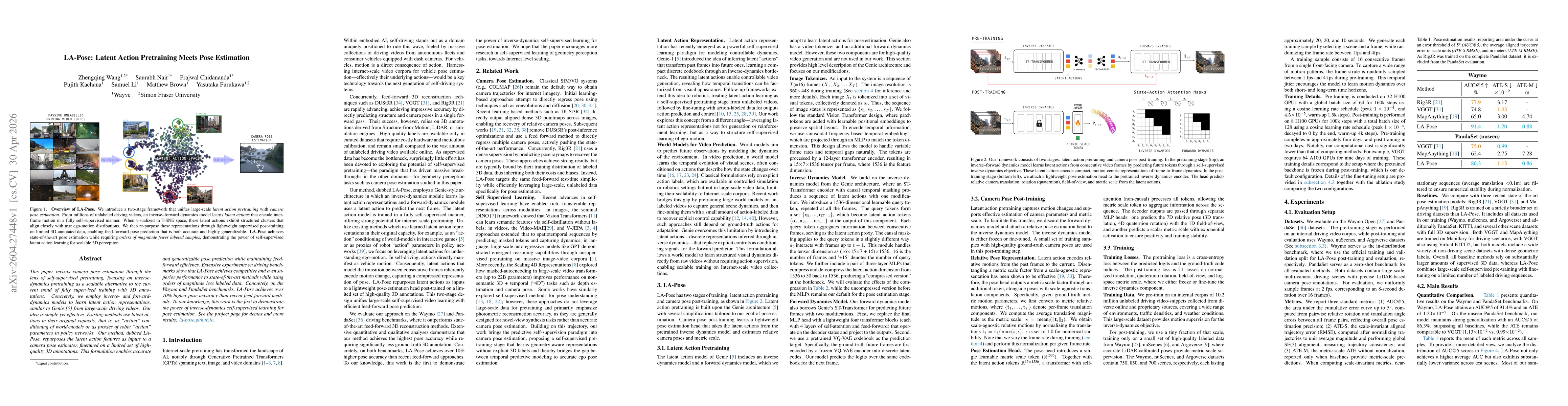 Thumbnail for LA-Pose: Latent Action Pretraining Meets Pose Estimation