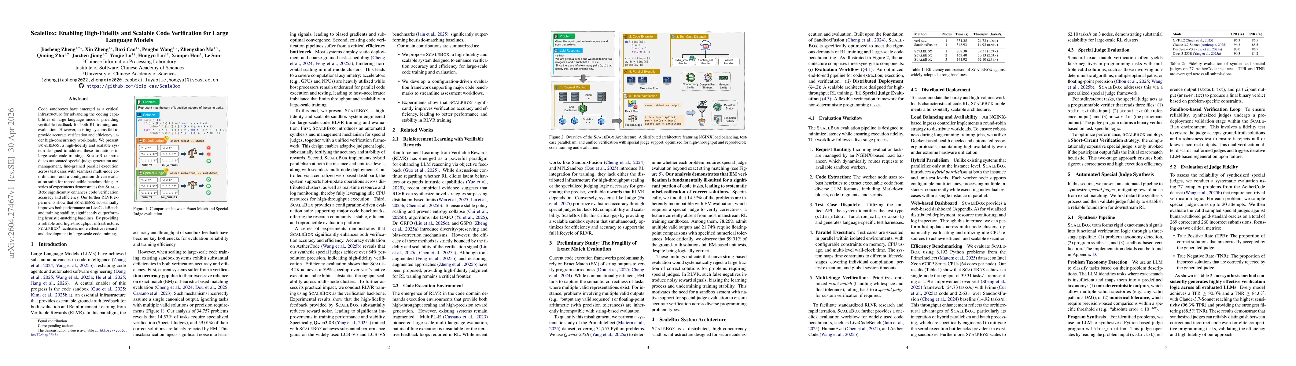Thumbnail for ScaleBox: Enabling High-Fidelity and Scalable Code Verification for Large Language Models