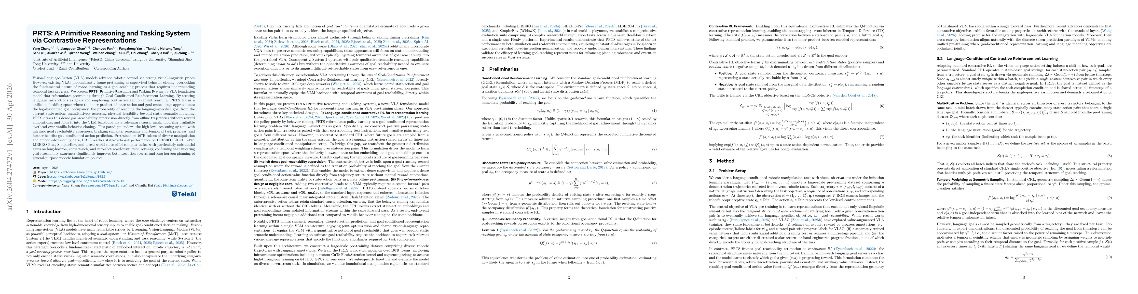 Thumbnail for PRTS: A Primitive Reasoning and Tasking System via Contrastive Representations