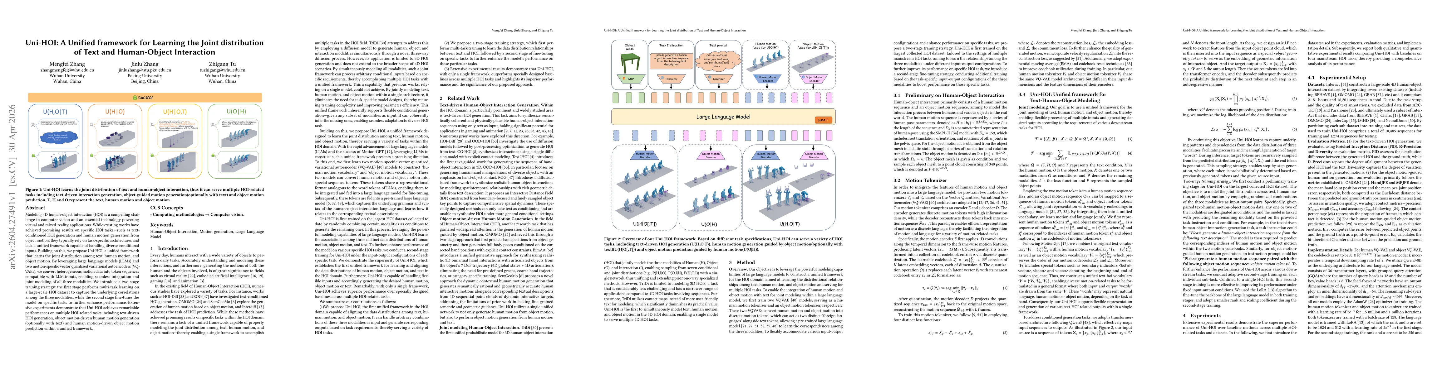 Thumbnail for Uni-HOI:A Unified framework for Learning the Joint distribution of Text and Human-Object Interaction