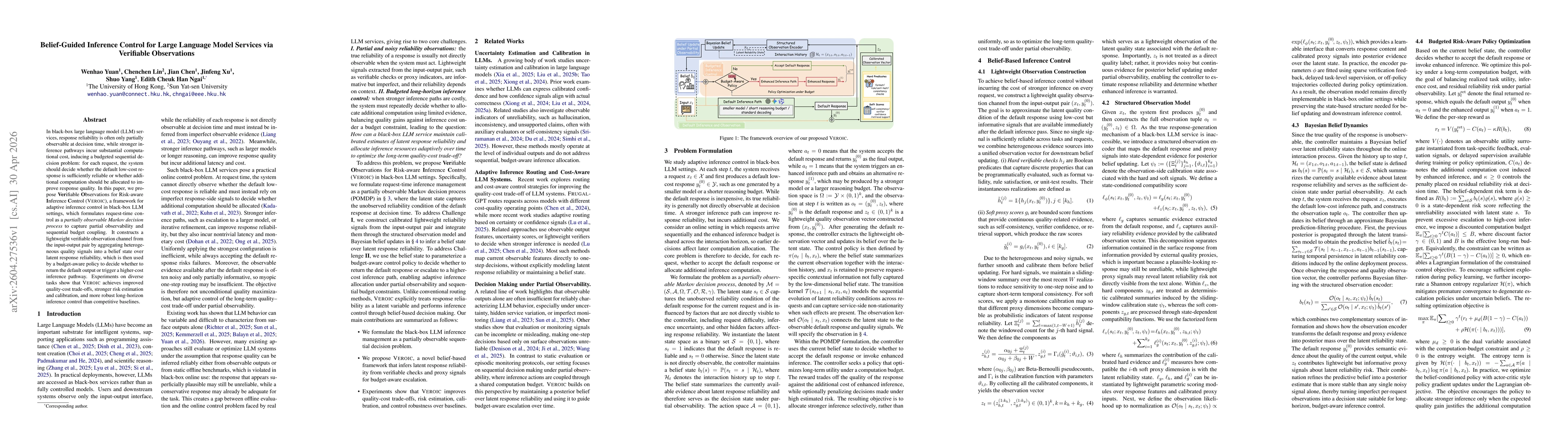 Thumbnail for Belief-Guided Inference Control for Large Language Model Services via Verifiable Observations