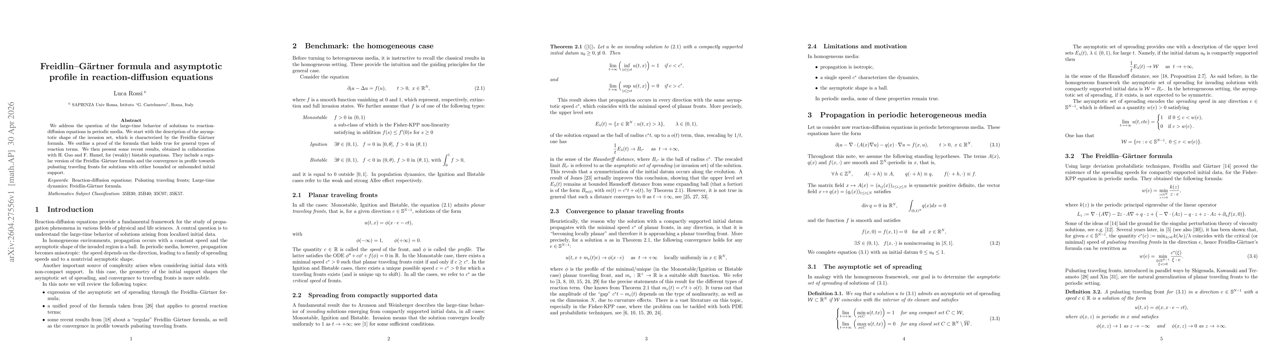 Thumbnail for Freidlin-Gärtner formula and asymptotic profile in reaction-diffusion equations