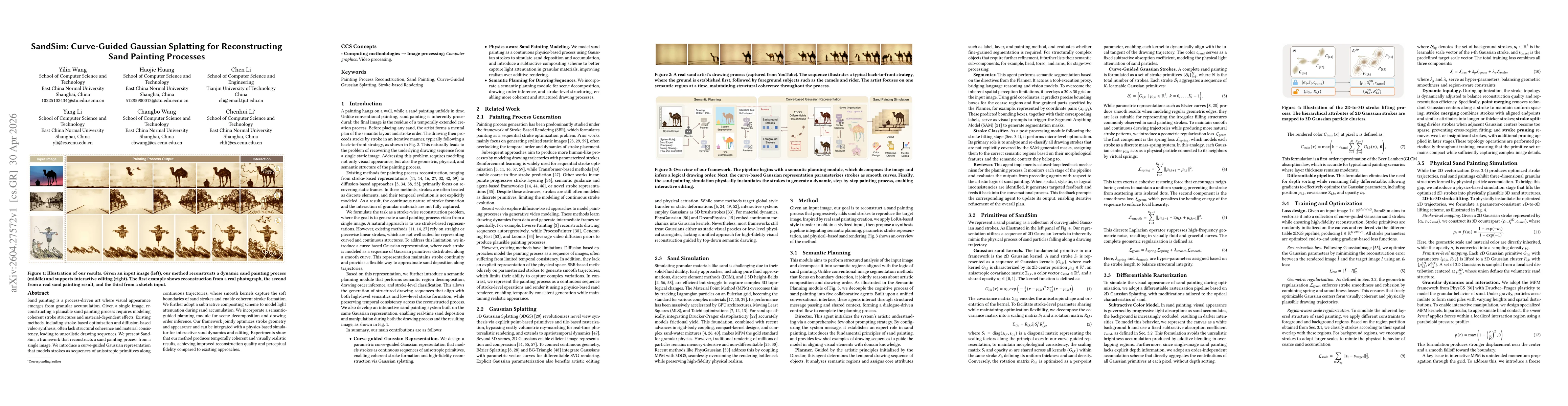 Thumbnail for SandSim: Curve-Guided Gaussian Splatting for Reconstructing Sand Painting Processes