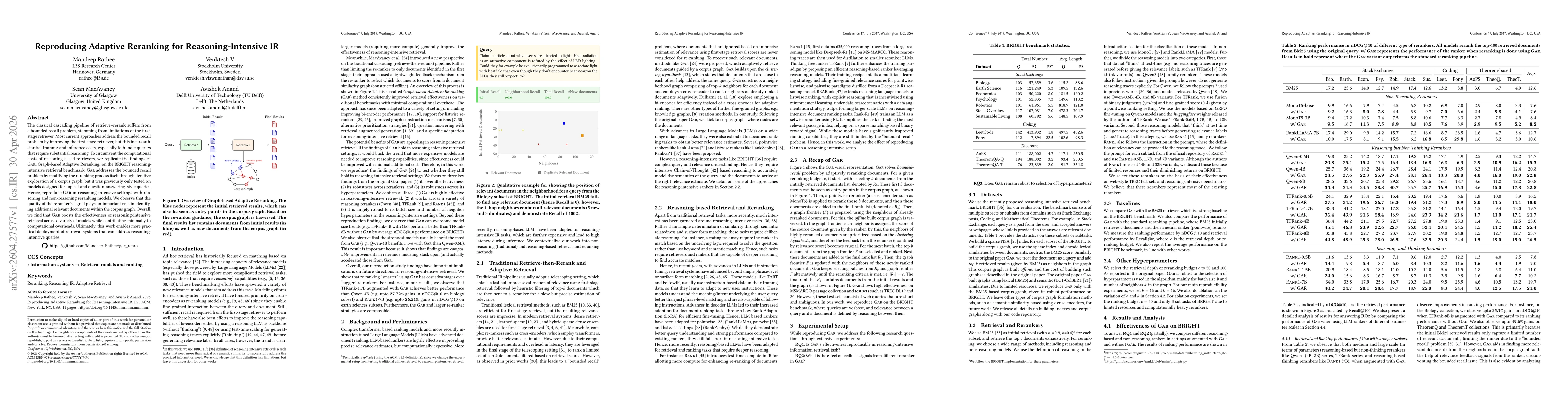 Thumbnail for Reproducing Adaptive Reranking for Reasoning-Intensive IR