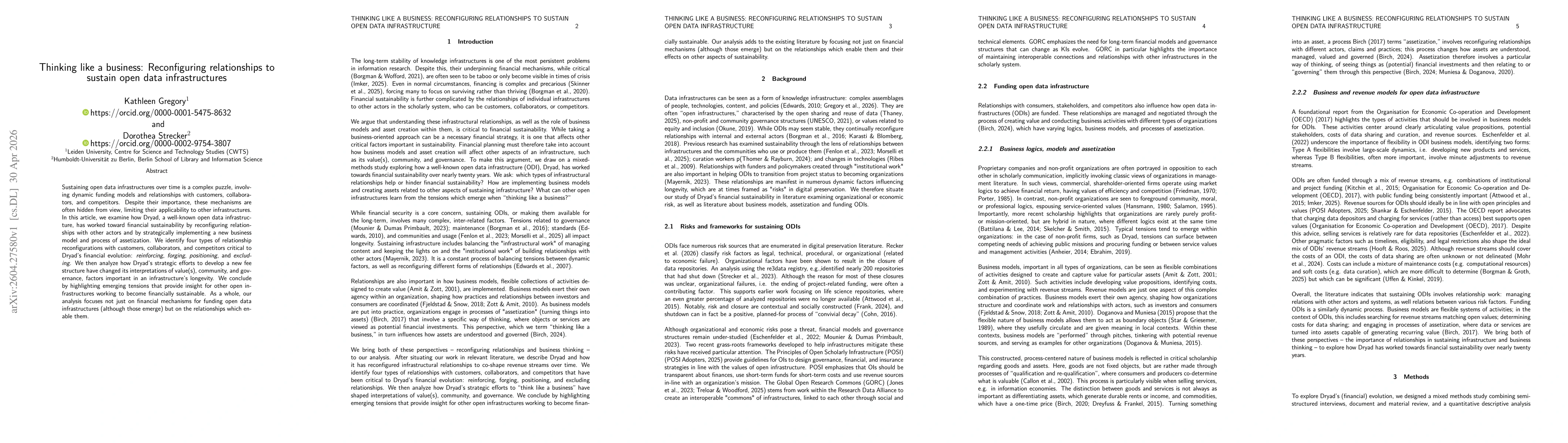 Thumbnail for Thinking like a business: Reconfiguring relationships to sustain open data infrastructures