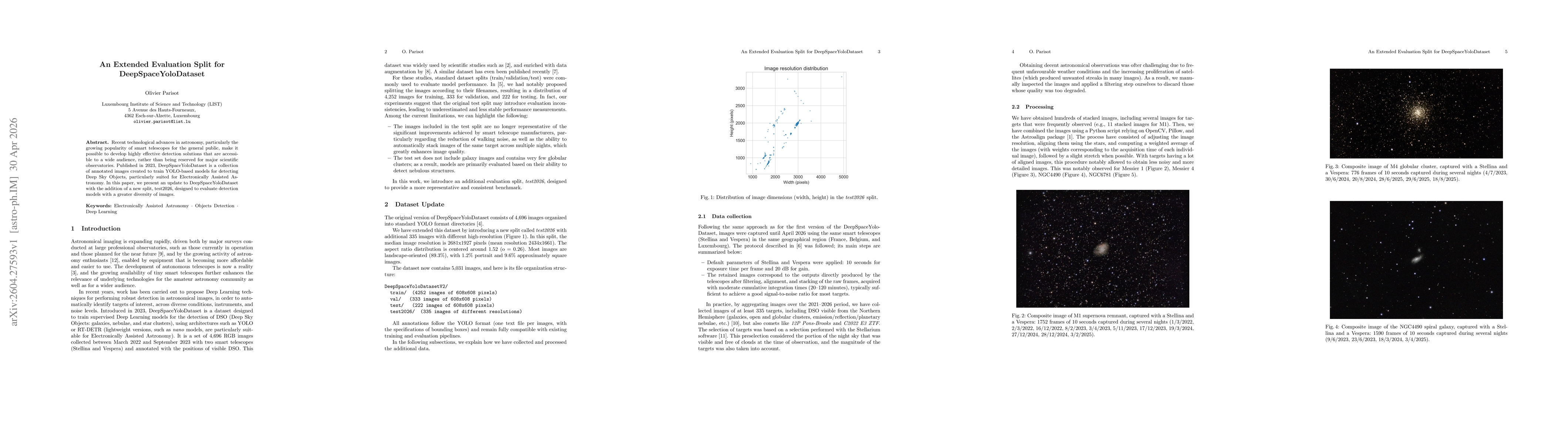 Thumbnail for An Extended Evaluation Split for DeepSpaceYoloDataset
