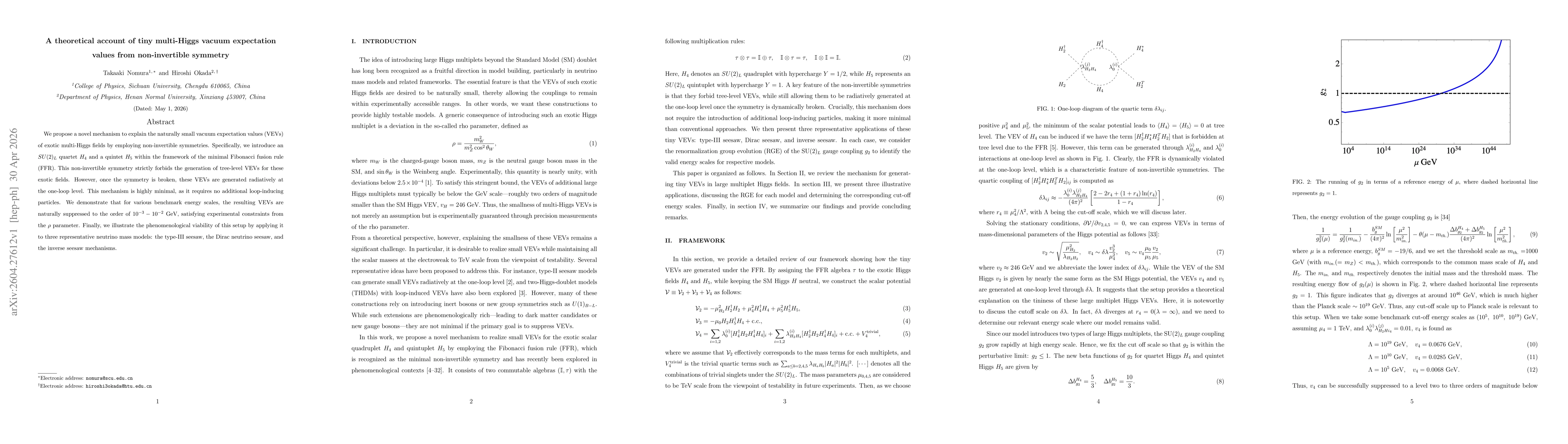 Thumbnail for A theoretical account of tiny multi-Higgs vacuum expectation values from non-invertible symmetry