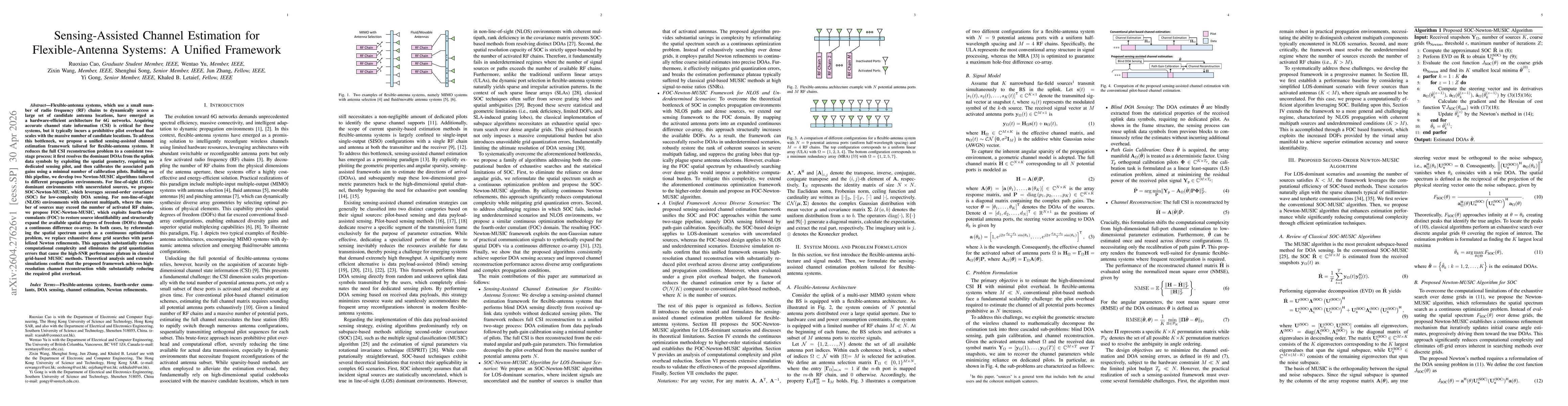 Thumbnail for Sensing-Assisted Channel Estimation for Flexible-Antenna Systems: A Unified Framework