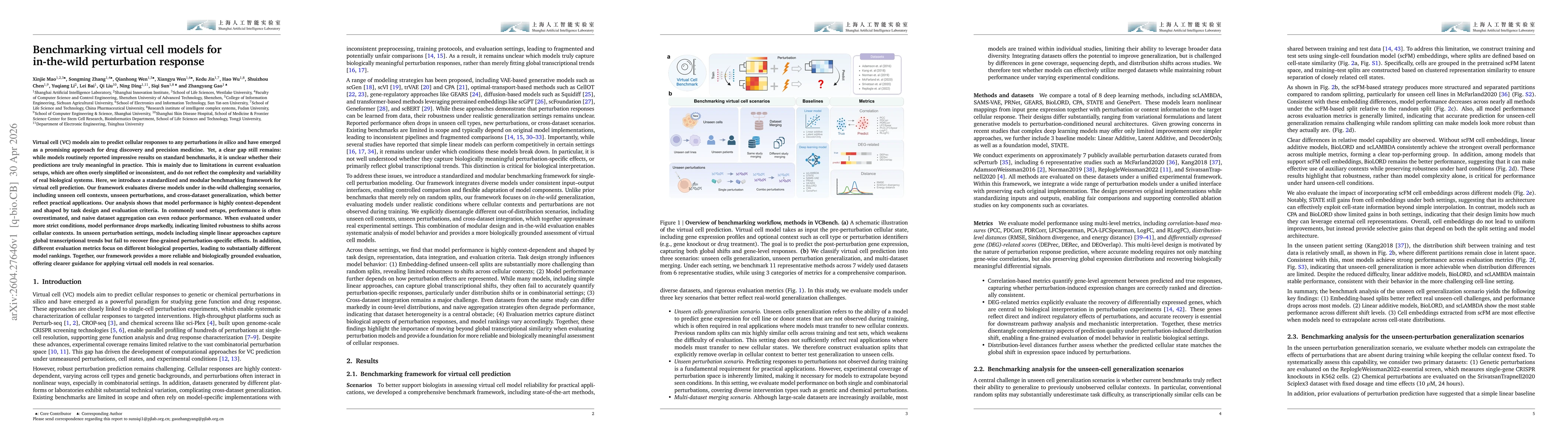 Thumbnail for Benchmarking virtual cell models for in-the-wild perturbation response
