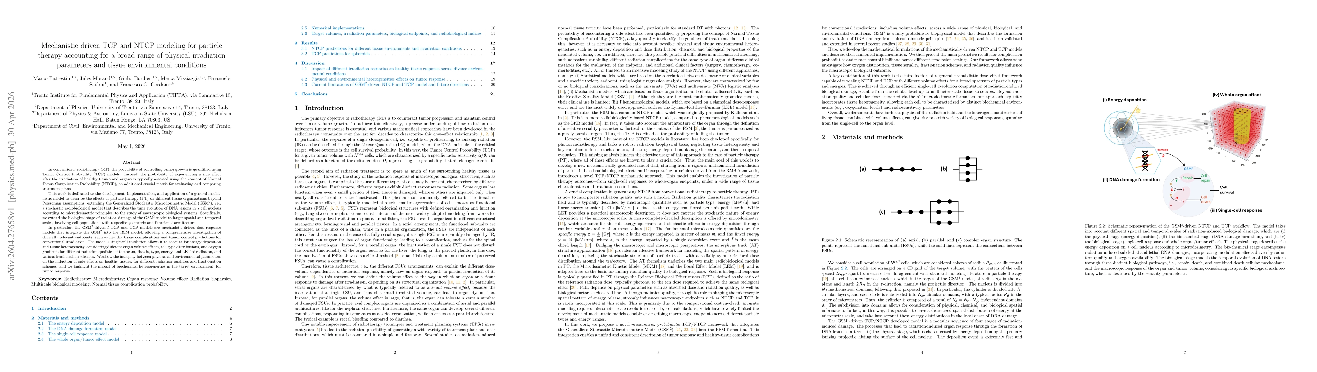 Thumbnail for Mechanistic driven TCP and NTCP modeling for particle therapy accounting for a broad range of physical irradiation parameters and tissue environmental conditions