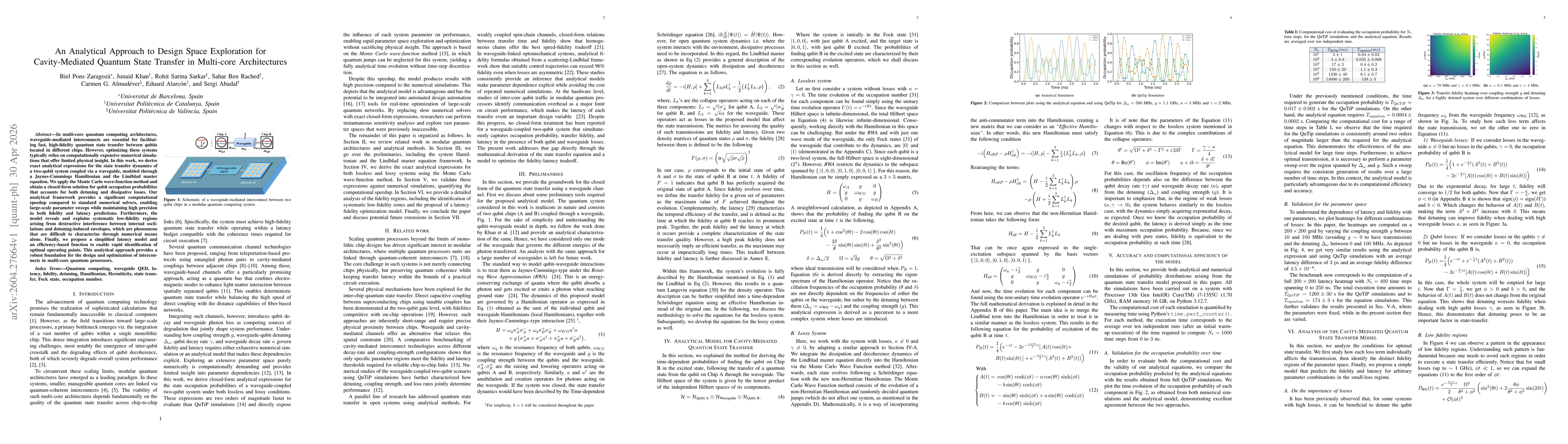 Thumbnail for An Analytical Approach to Design Space Exploration for Cavity-Mediated Quantum State Transfer in Multi-core Architectures