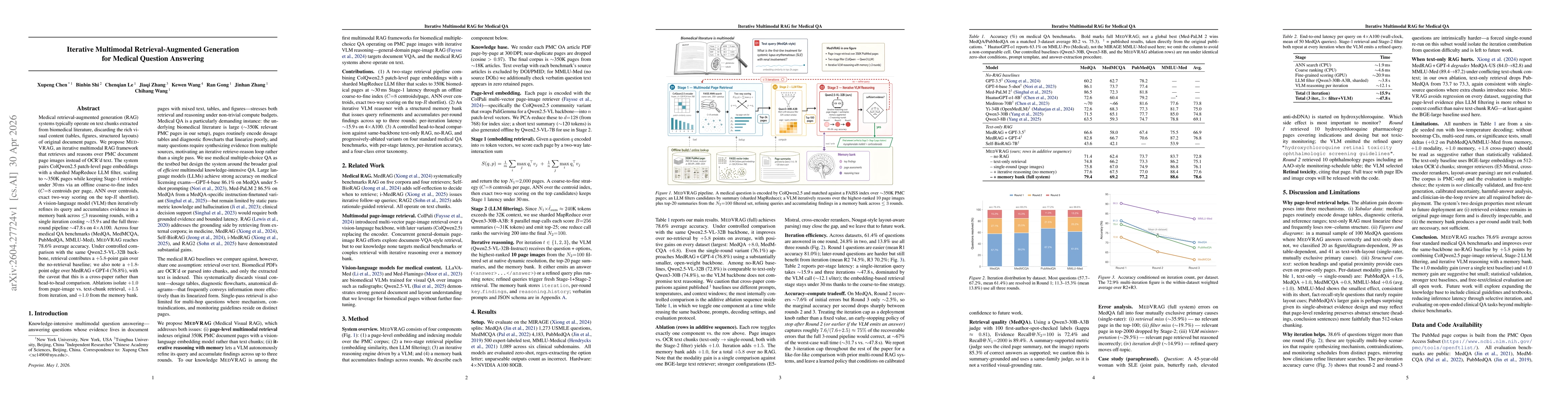 Thumbnail for Iterative Multimodal Retrieval-Augmented Generation for Medical Question Answering