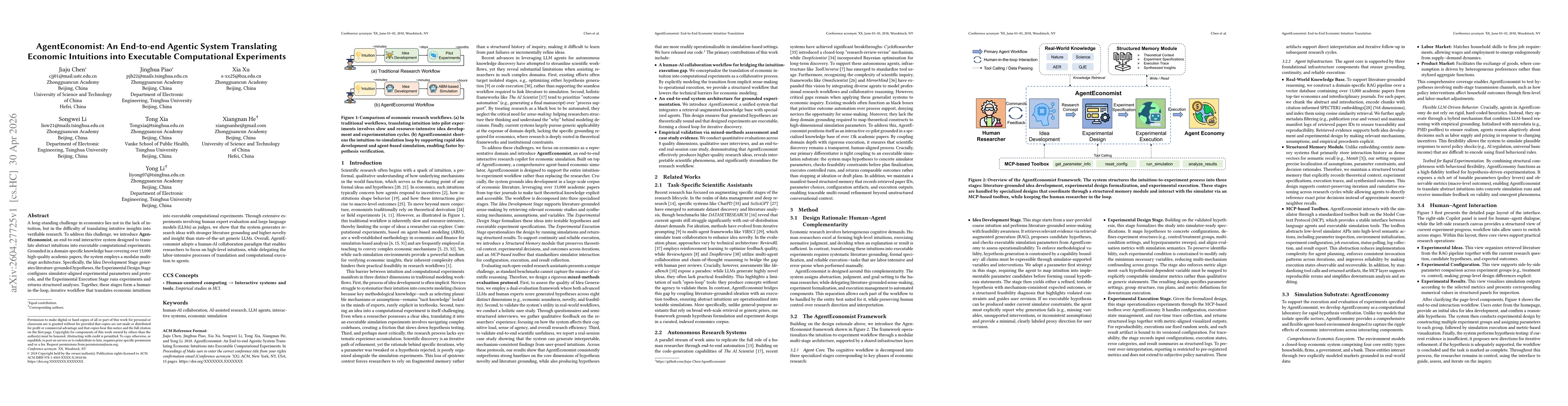 Thumbnail for AgentEconomist: An End-to-end Agentic System Translating Economic Intuitions into Executable Computational Experiments