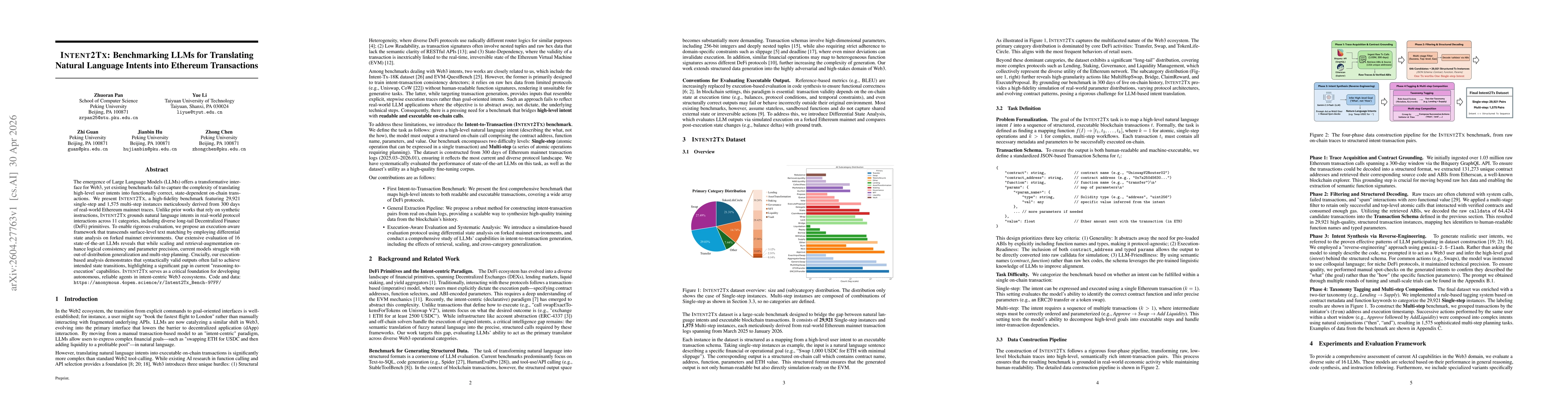 Thumbnail for Intent2Tx: Benchmarking LLMs for Translating Natural Language Intents into Ethereum Transactions