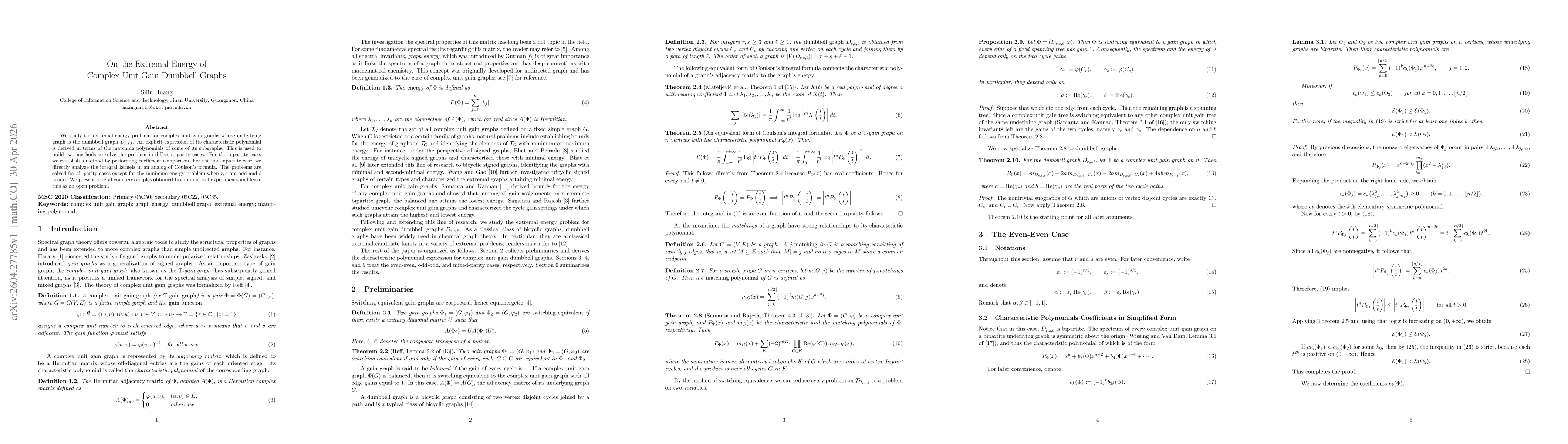 Thumbnail for On the Extremal Energy of Complex Unit Gain Dumbbell Graphs