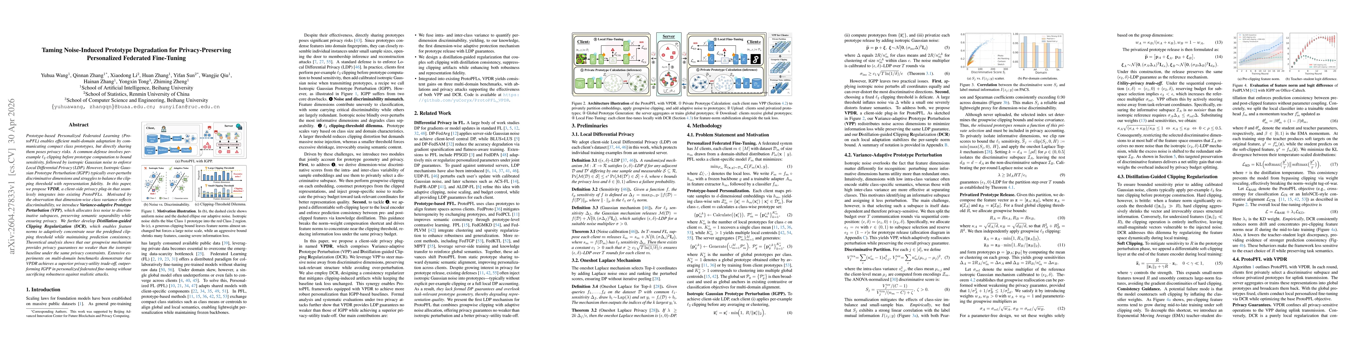 Thumbnail for Taming Noise-Induced Prototype Degradation for Privacy-Preserving Personalized Federated Fine-Tuning