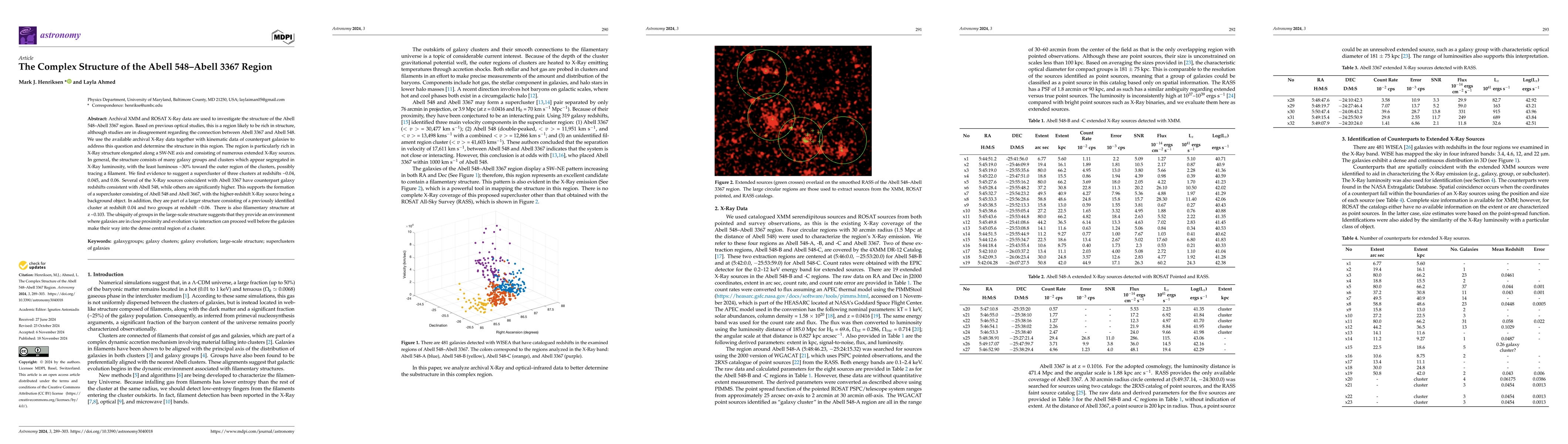 Thumbnail for The Complex Structure of the Abell 548 - Abell 3367 Region