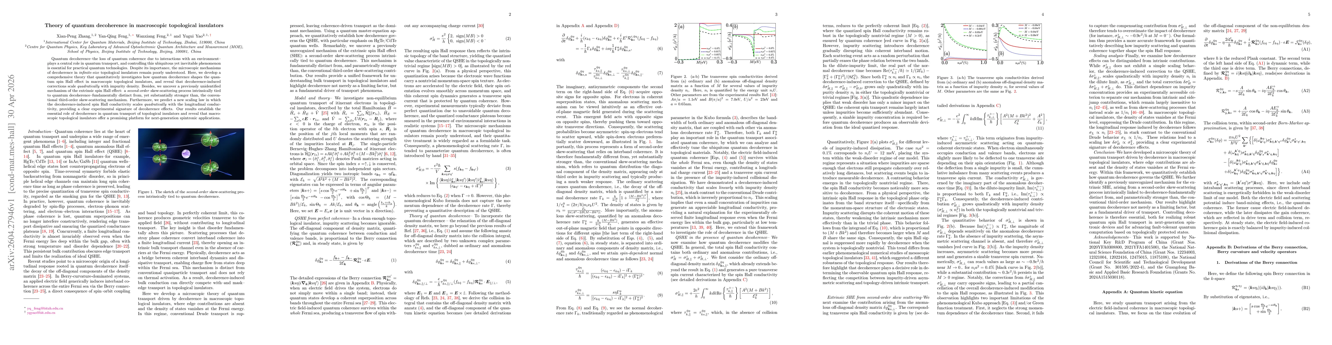 Thumbnail for Theory of quantum decoherence in macroscopic topological insulators
