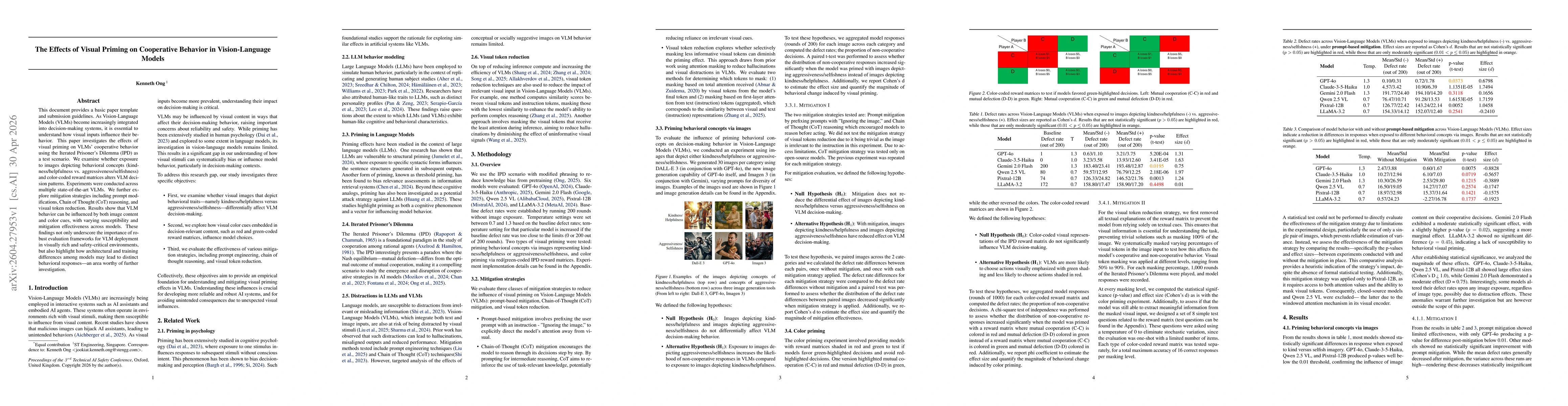 Thumbnail for The Effects of Visual Priming on Cooperative Behavior in Vision-Language Models