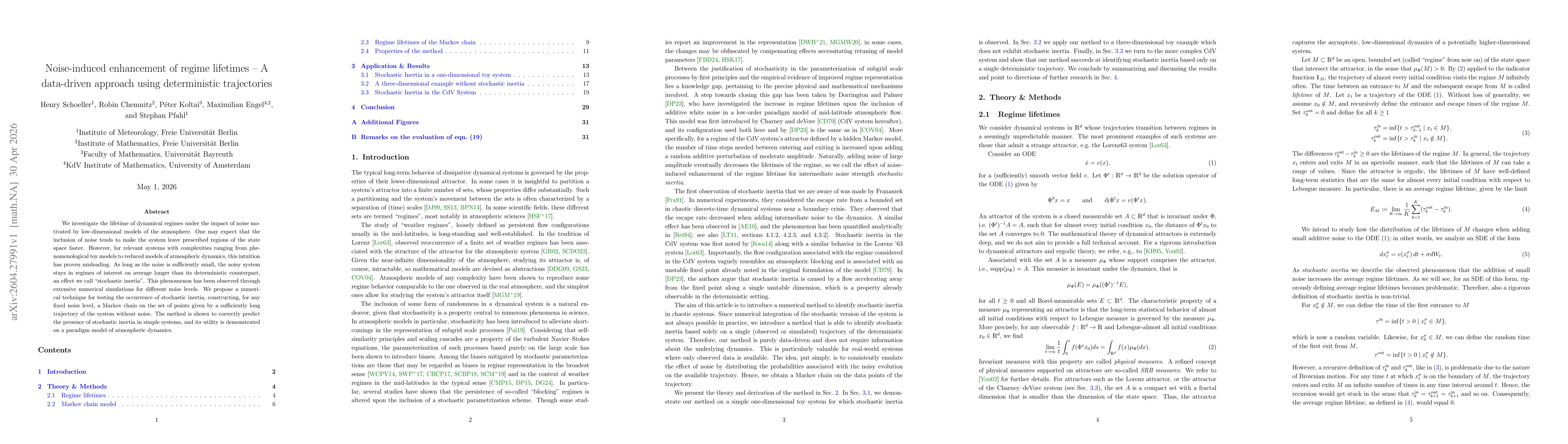 Thumbnail for Noise-induced enhancement of regime lifetimes -- A data-driven approach using deterministic trajectories