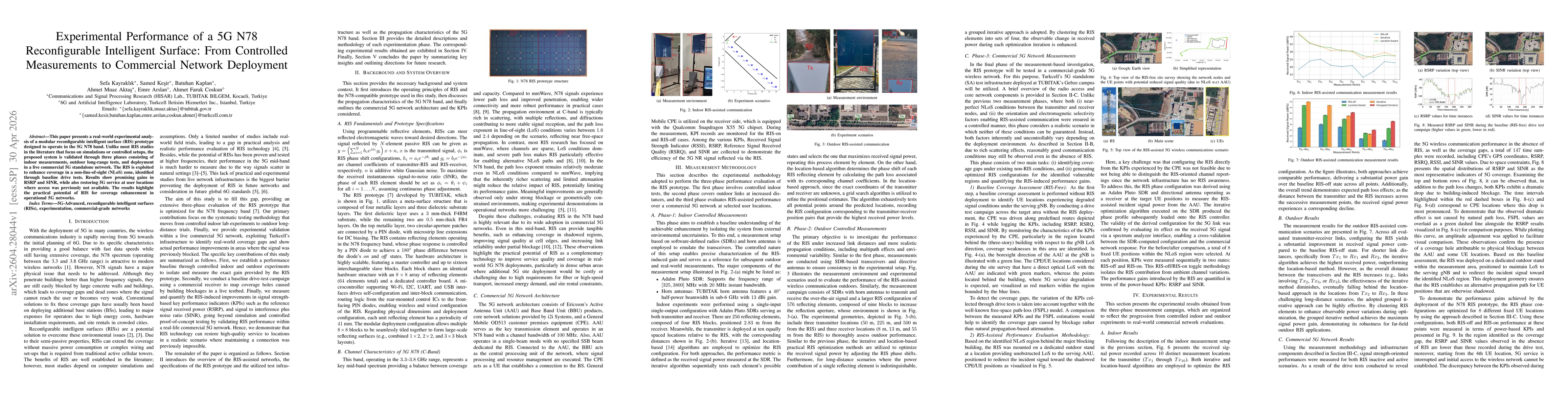Thumbnail for Experimental Performance of a 5G N78 Reconfigurable Intelligent Surface: From Controlled Measurements to Commercial Network Deployment