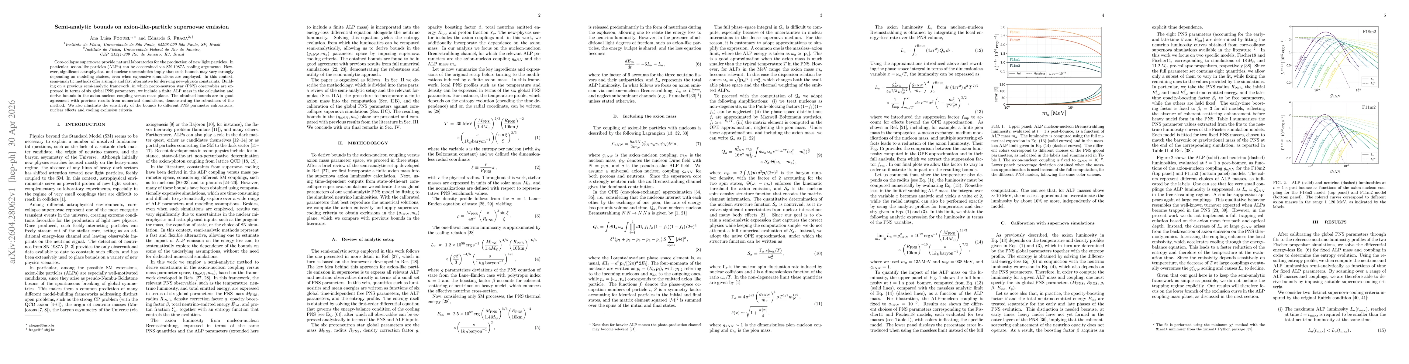 Thumbnail for Semi-analytic bounds on axion-like-particle supernovae emission