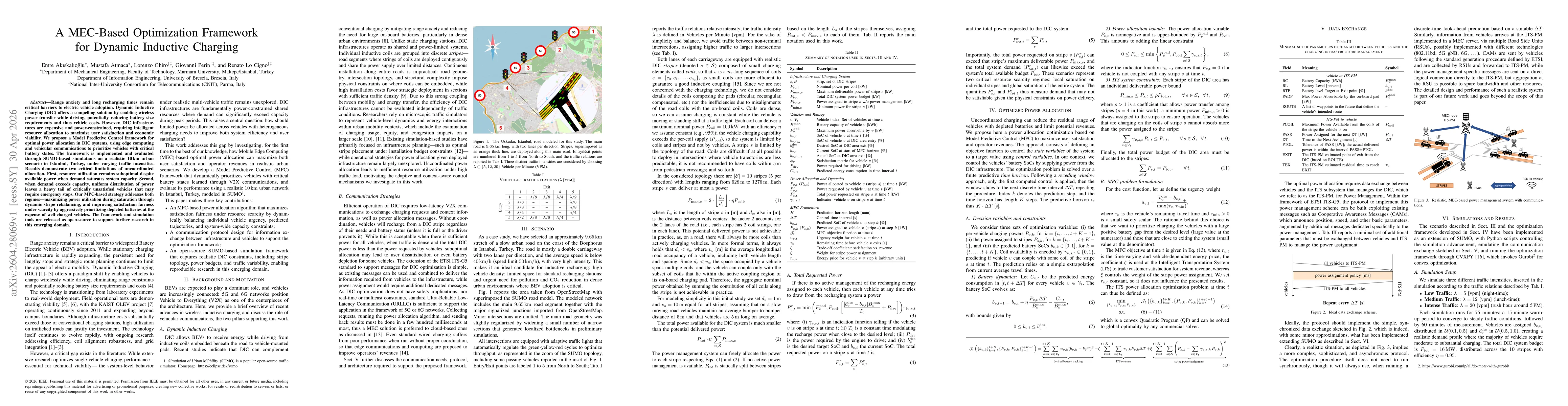 Thumbnail for A MEC-Based Optimization Framework for Dynamic Inductive Charging