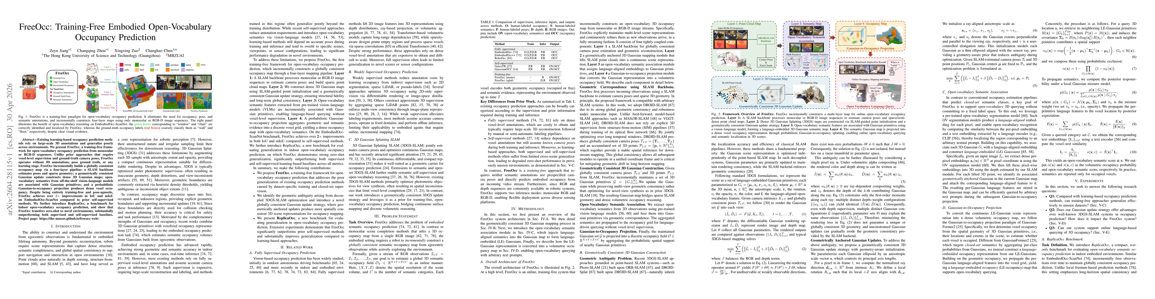 Thumbnail for FreeOcc: Training-Free Embodied Open-Vocabulary Occupancy Prediction