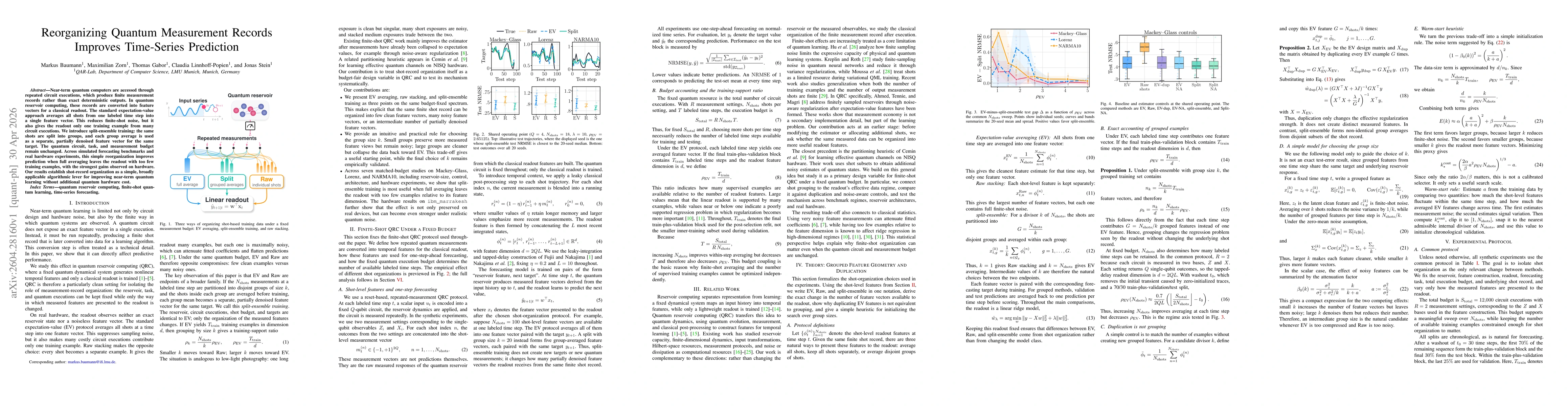 Thumbnail for Reorganizing Quantum Measurement Records Improves Time-Series Prediction