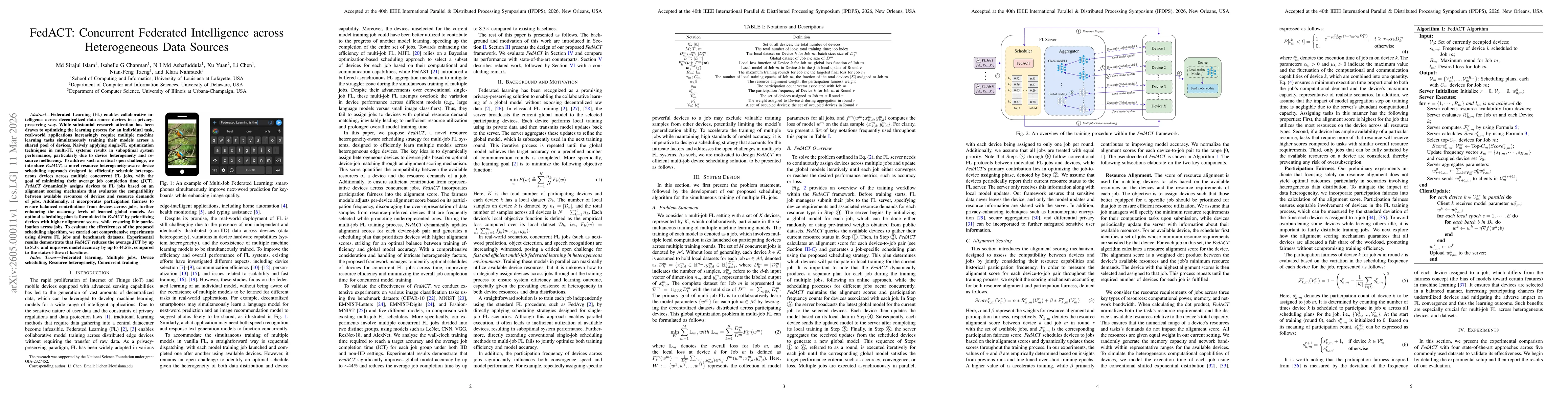 Thumbnail for FedACT: Concurrent Federated Intelligence across Heterogeneous Data Sources