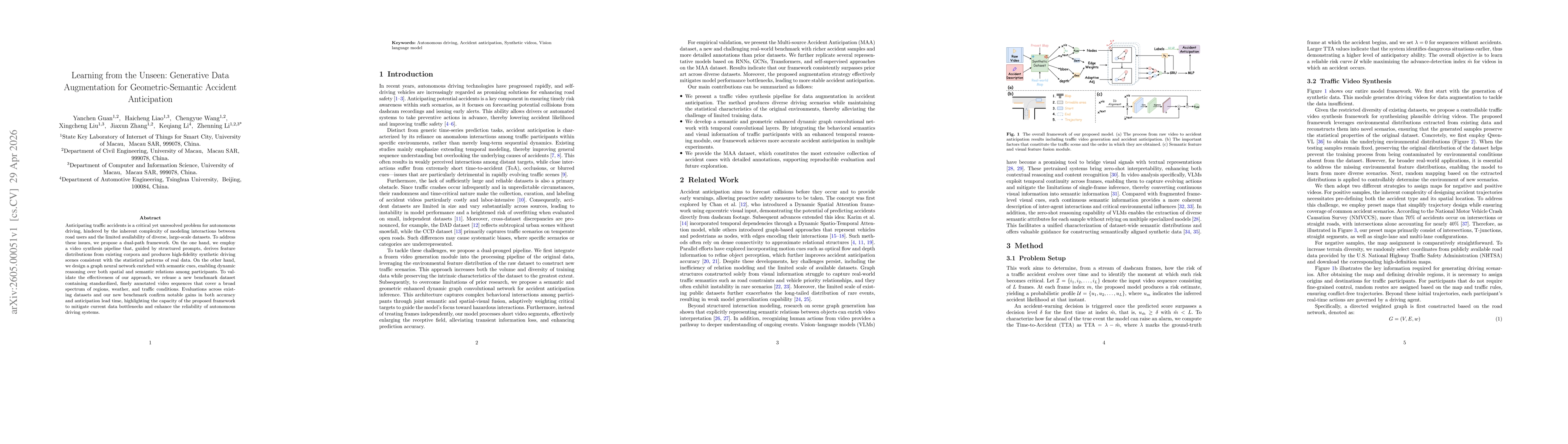 Thumbnail for Learning from the Unseen: Generative Data Augmentation for Geometric-Semantic Accident Anticipation