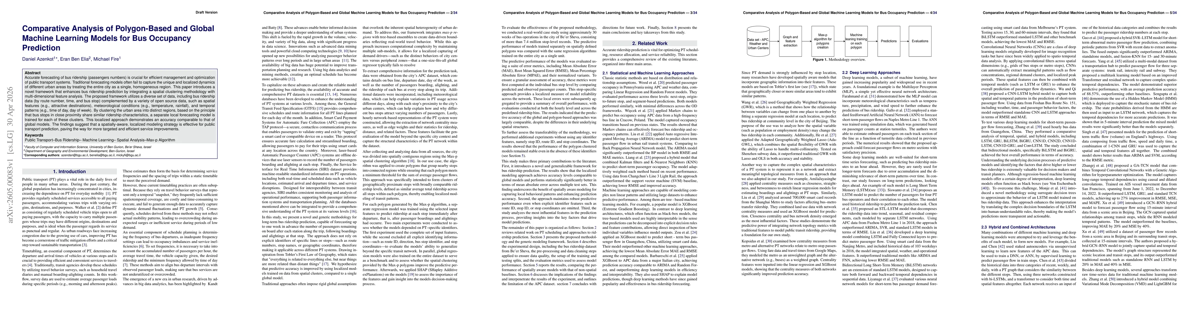 Thumbnail for Comparative Analysis of Polygon-Based and Global Machine Learning Models for Bus Occupancy Prediction