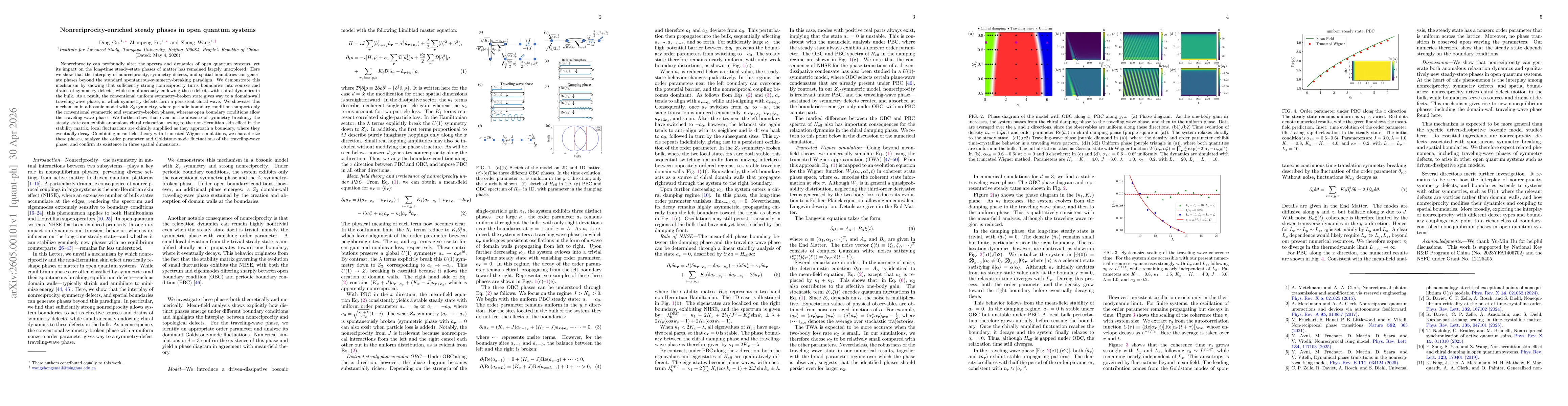 Thumbnail for Nonreciprocity-enriched steady phases in open quantum systems