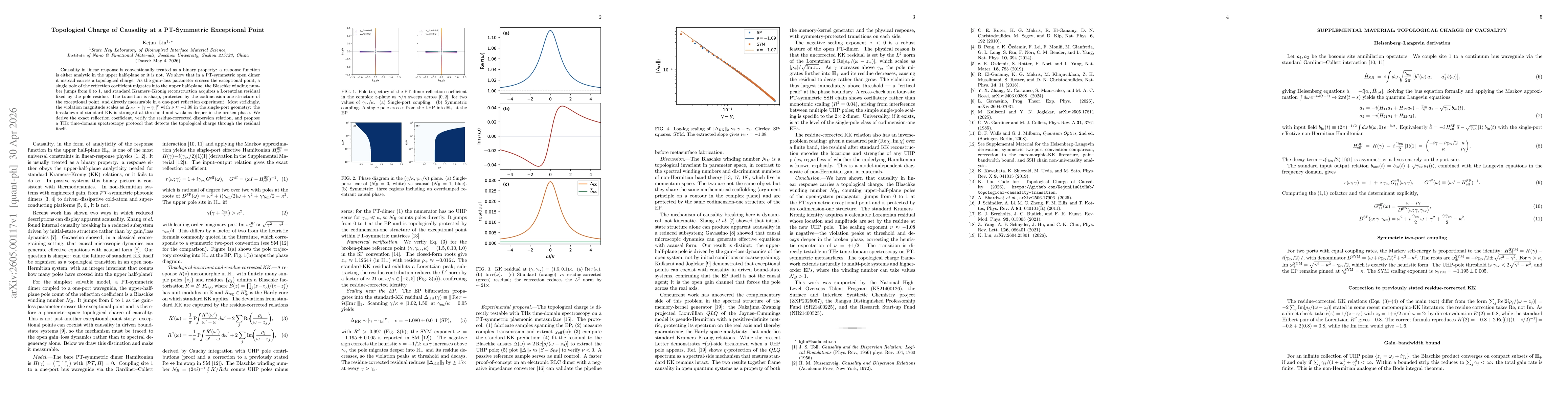 Thumbnail for Topological Charge of Causality at a PT-Symmetric Exceptional Point