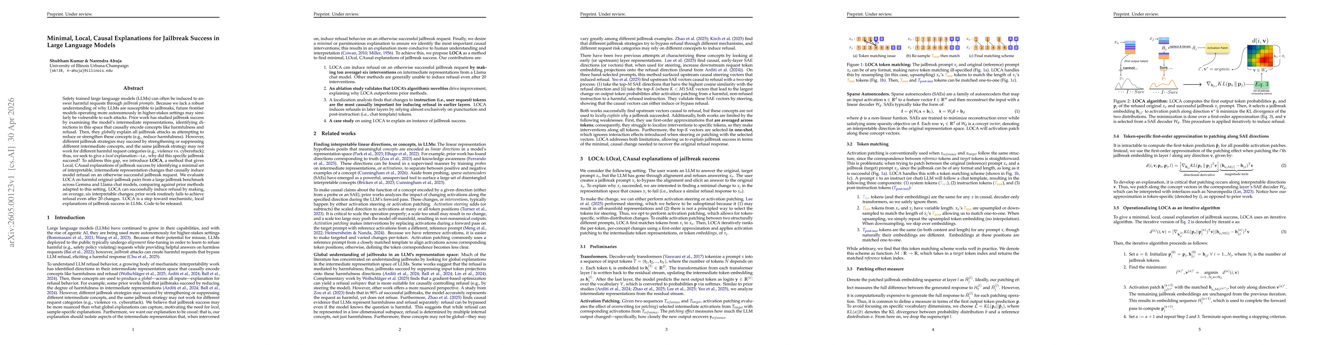 Thumbnail for Minimal, Local, Causal Explanations for Jailbreak Success in Large Language Models