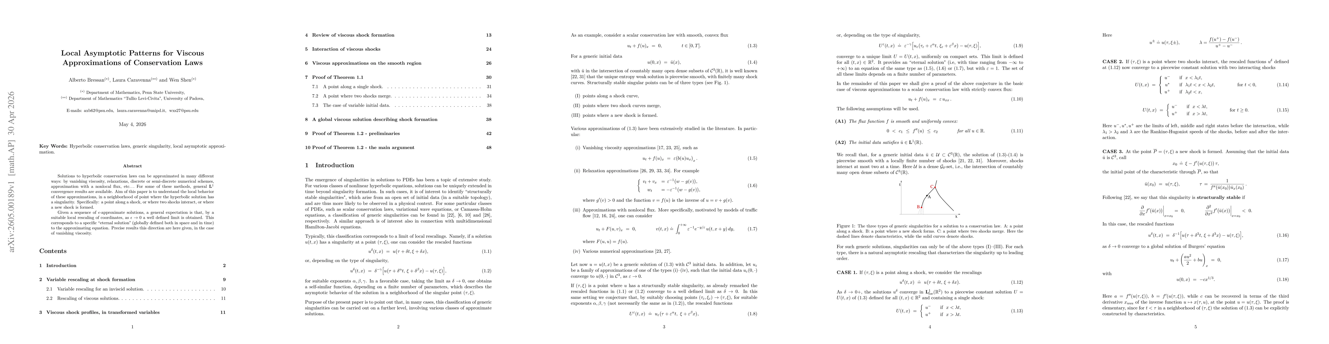 Thumbnail for Local Asymptotic Patterns for Viscous Approximations of Conservation Laws