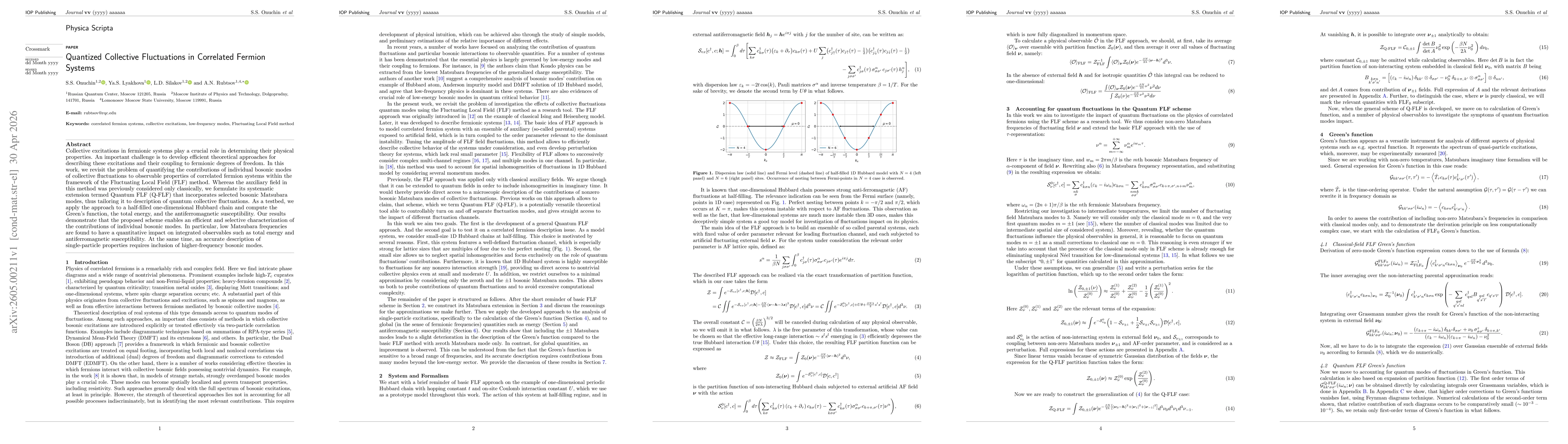 Thumbnail for Quantized Collective Fluctuations in Correlated Fermion Systems