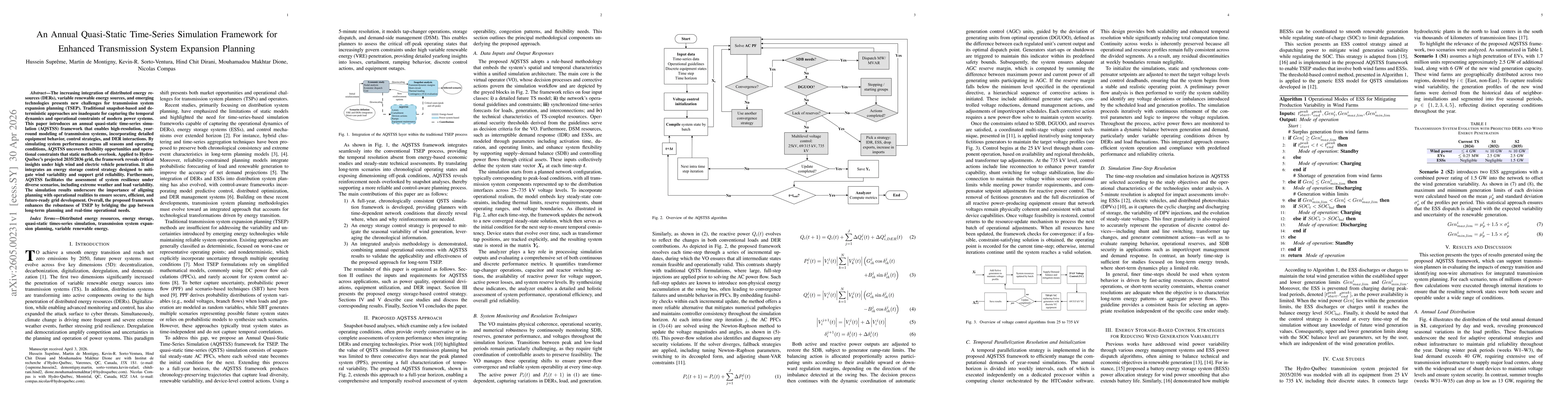 Thumbnail for An Annual Quasi-Static Time-Series Simulation Framework for Enhanced Transmission System Expansion Planning