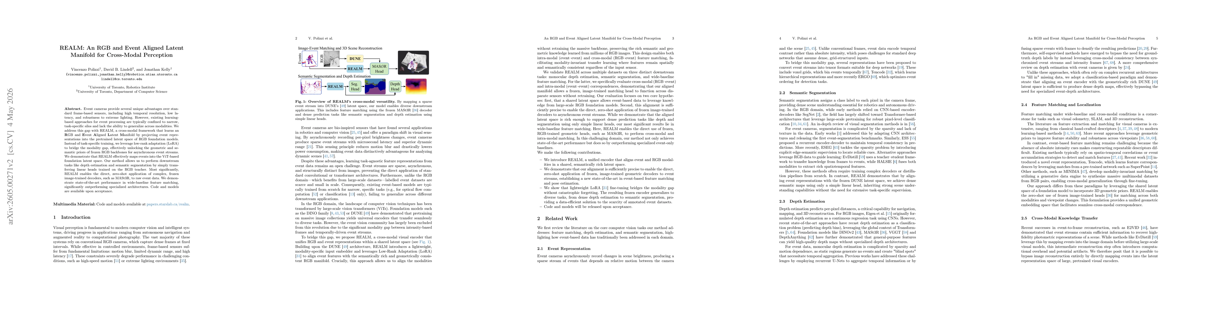 Thumbnail for REALM: An RGB and Event Aligned Latent Manifold for Cross-Modal Perception
