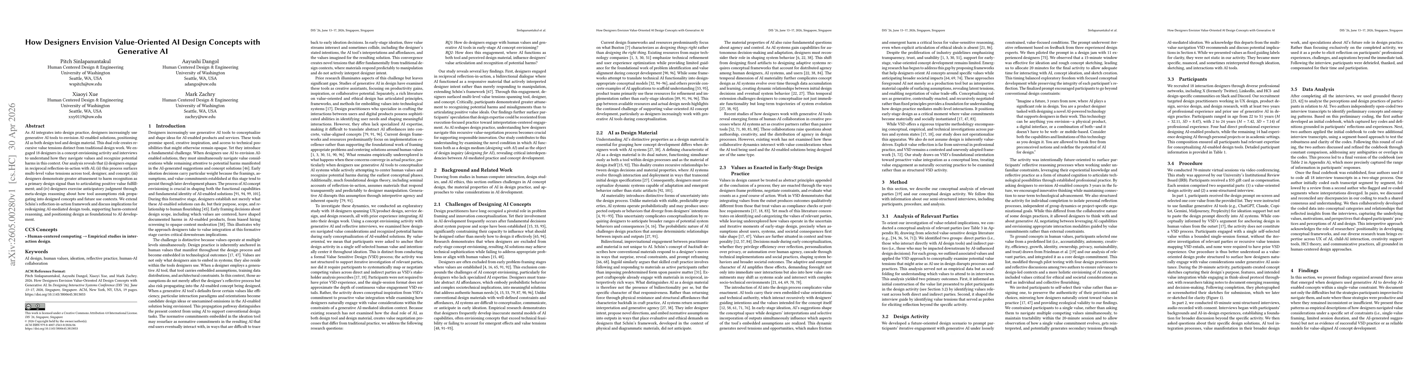 Thumbnail for How Designers Envision Value-Oriented AI Design Concepts with Generative AI