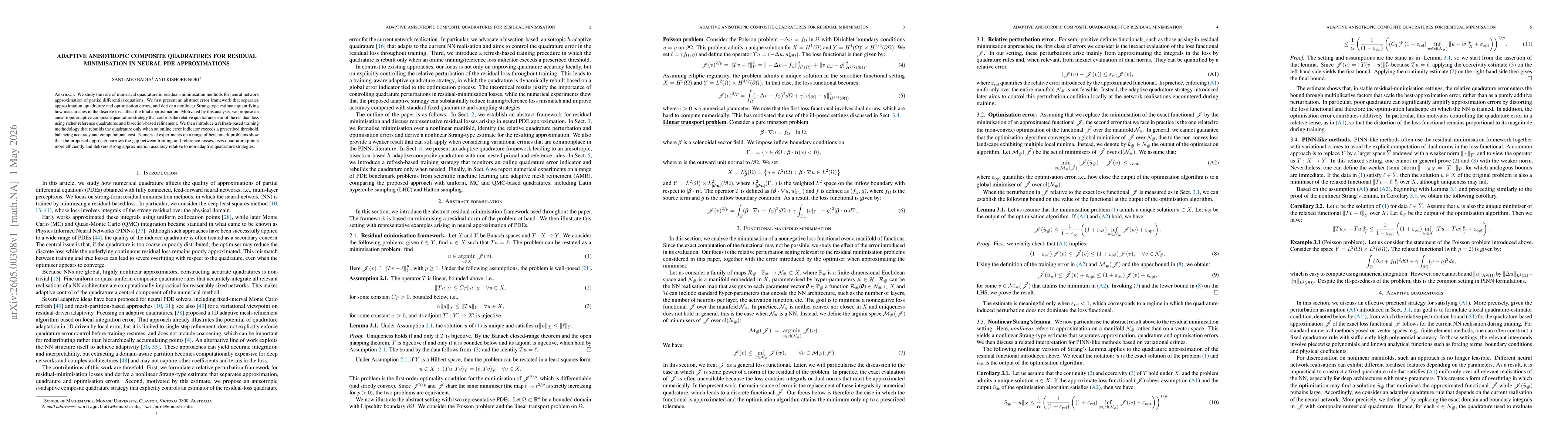 Thumbnail for Adaptive anisotropic composite quadratures for residual minimisation in neural PDE approximations