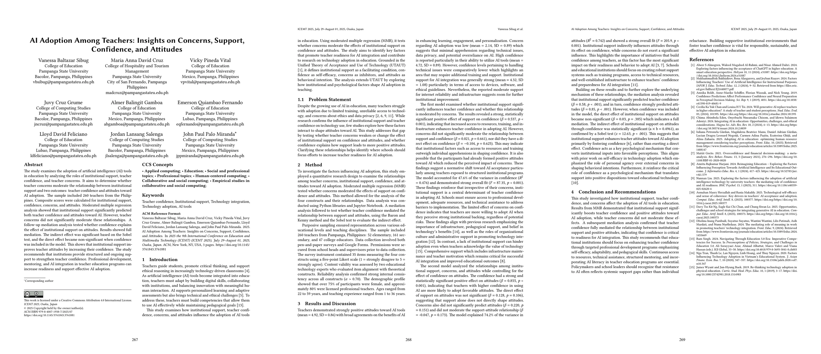 Thumbnail for AI Adoption Among Teachers: Insights on Concerns, Support, Confidence, and Attitudes