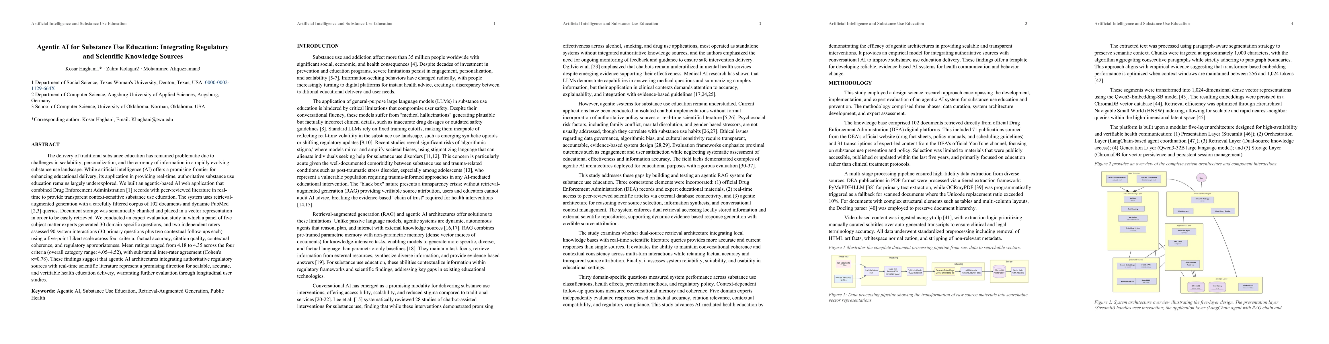 Thumbnail for Agentic AI for Substance Use Education: Integrating Regulatory and Scientific Knowledge Sources