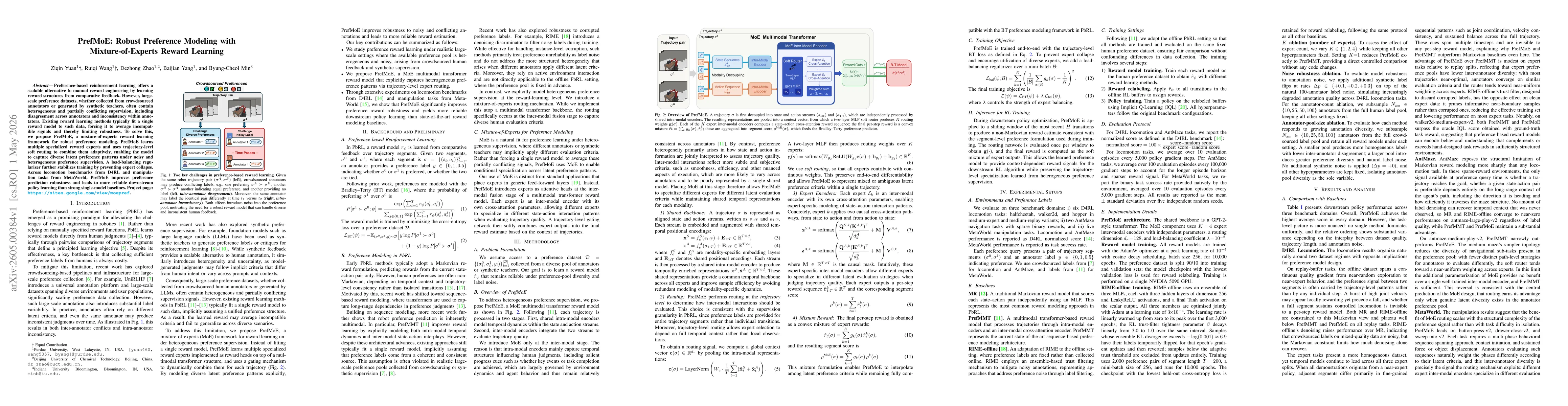 Thumbnail for PrefMoE: Robust Preference Modeling with Mixture-of-Experts Reward Learning